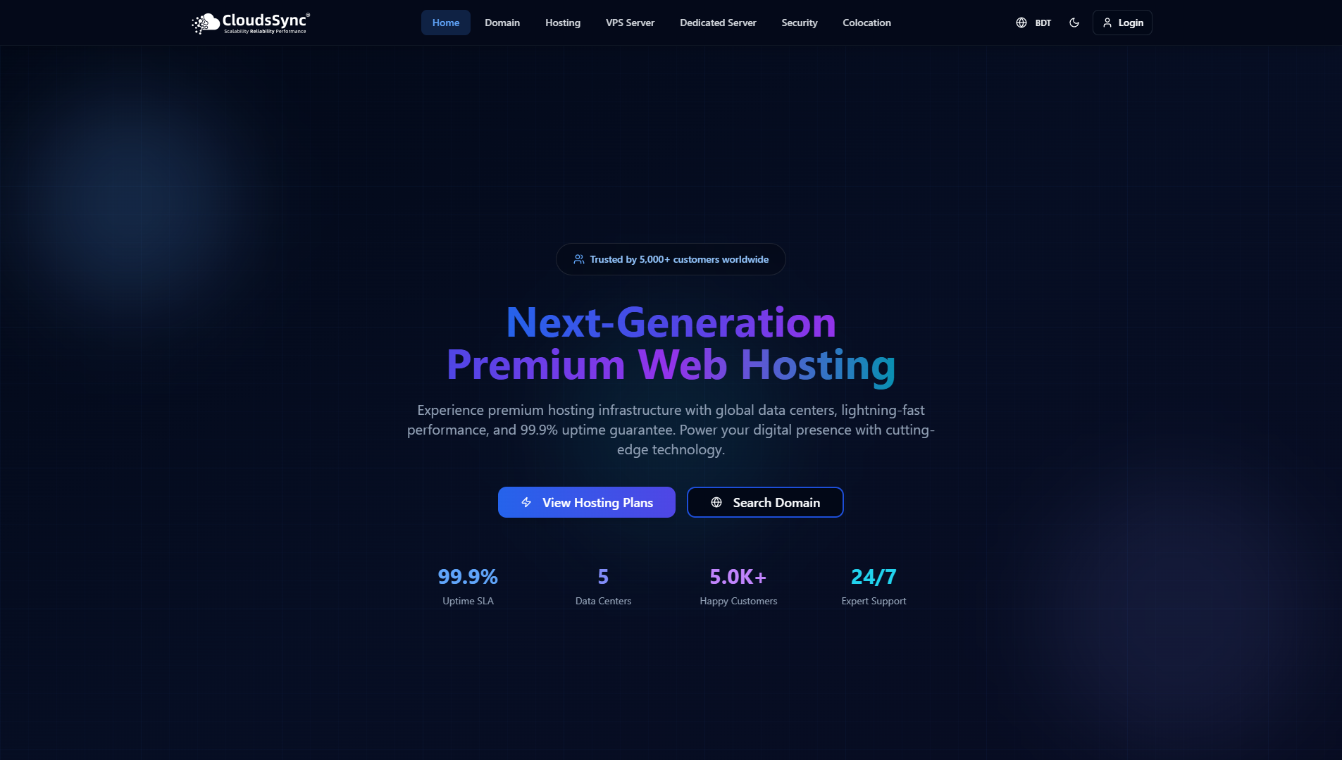 CloudsSync - Premium Cloud Hosting & Web Services